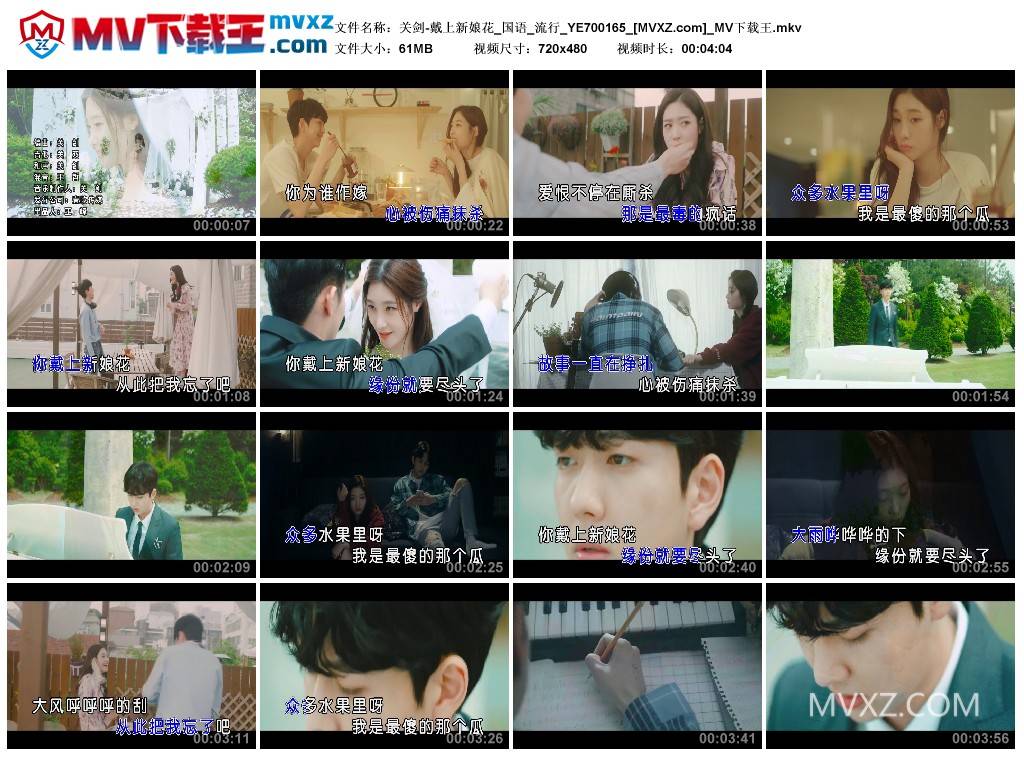 关剑-戴上新娘花_国语_流行_YE700165